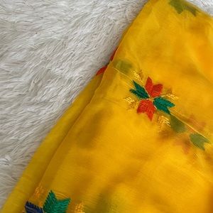 Yellow Duppata - Phulkari